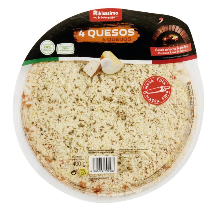 PIZZA 4 QUESOS RIKISSSIMO 400G