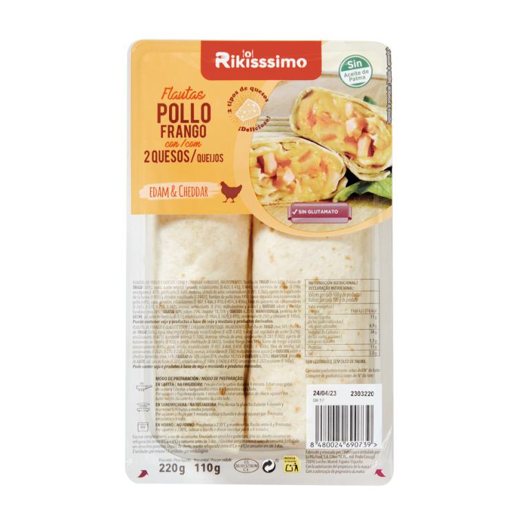 FLAUTA POLLO/QUESO RIKISSSIMO 220G