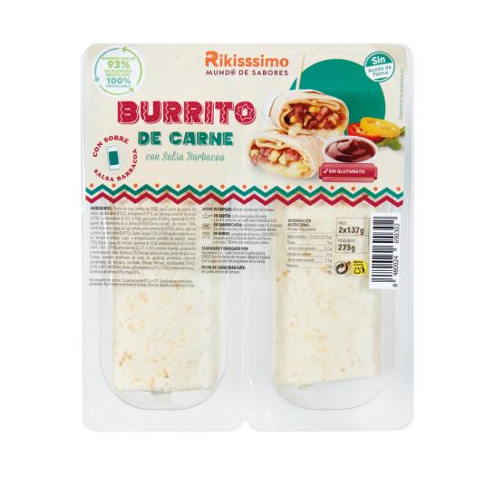 BURRITO DE CARNE S/BARBACOA RIKISSSIMO