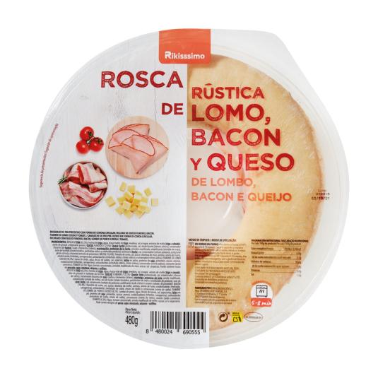 ROSCA LOMO/BACON/QUESO RIKISSSIMO 480G