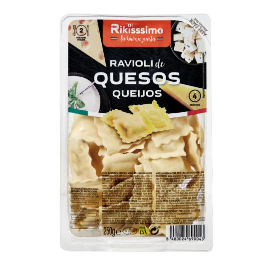 RAVIOLI 4 QUESOS RIKISSSIMO 250G