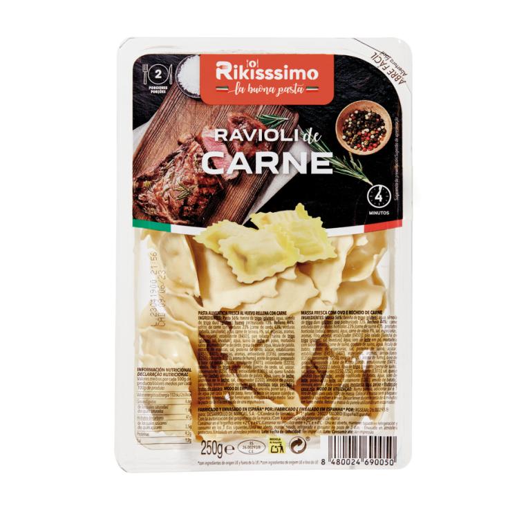 RAVIOLI CON CARNE RIKISSSIMO 250G