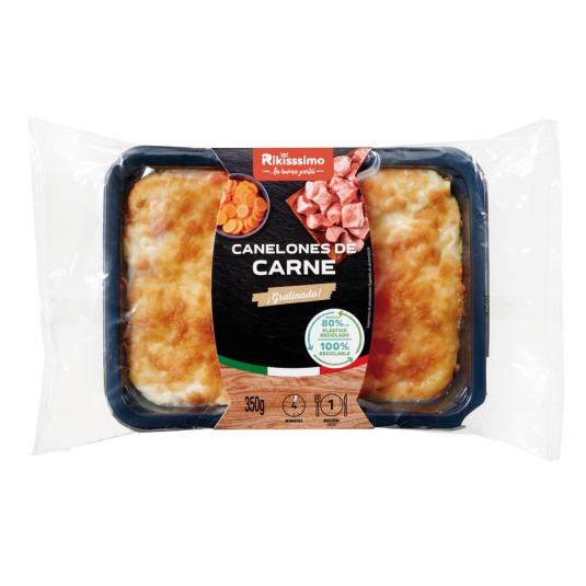 CANELONES DE CARNE RIKISSSIMO 350G