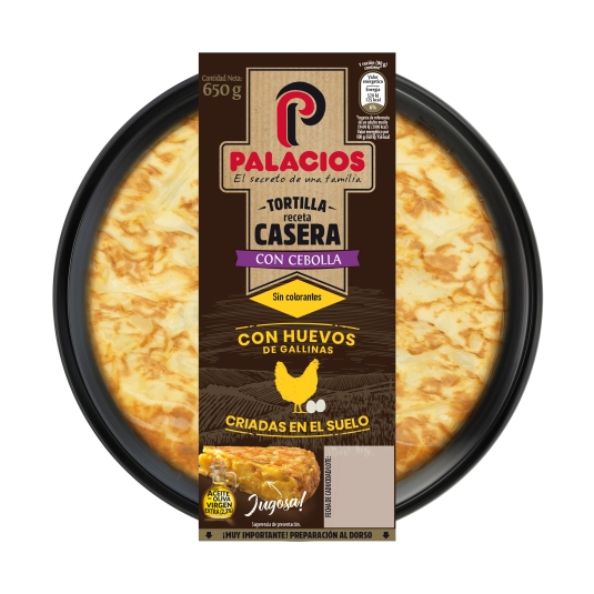 TORTILLA PATATAS C/CEBOLLA PALACIOS 650G