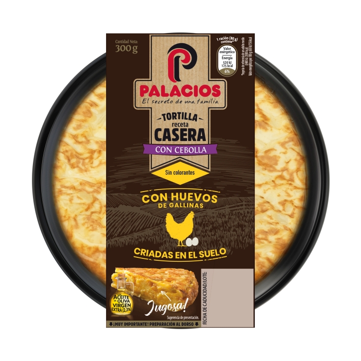 TORTILLA PATATAS C/CEBOLLA PALACIOS 300G