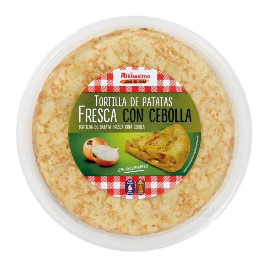 TORTILLA PATATAS C/CEBOLLA RIKISSSIMO