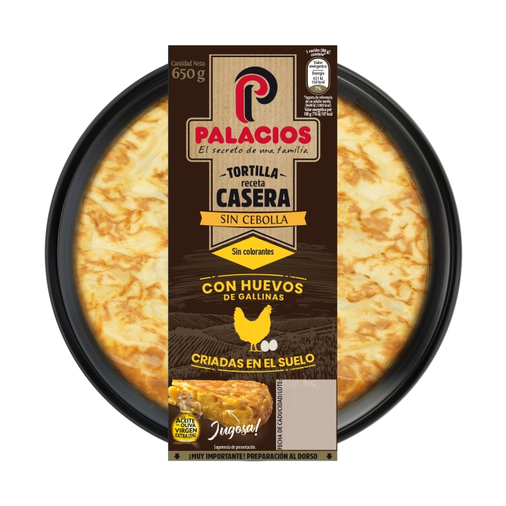 TORTILLA PATATAS CASERA PALACIOS 650G