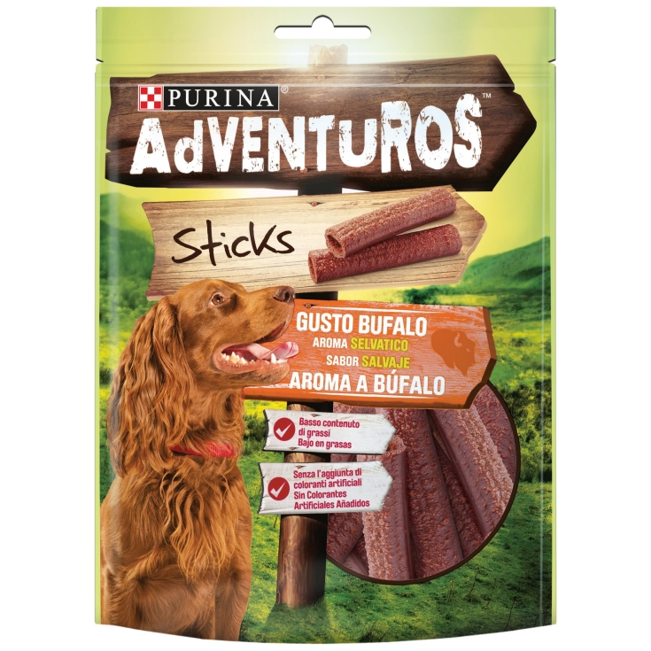 SNACKS PERRO ADVENTUROS BUFALO 120G