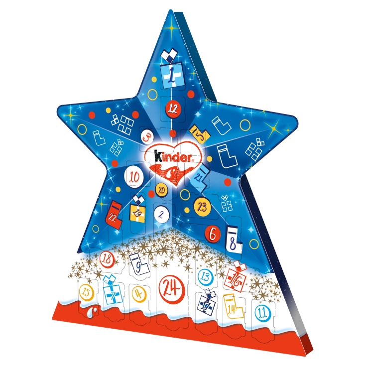 CALENDARIO ADVIENTO ESTRELLA KINDER