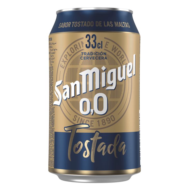 CERV.SAN MIGUEL 0,0 TOSTADA 33CL